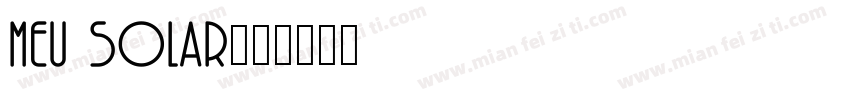 Meu Solar字体转换